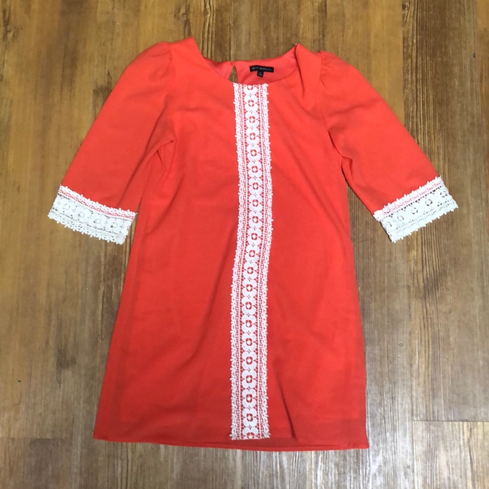 Girls orange/coral dress